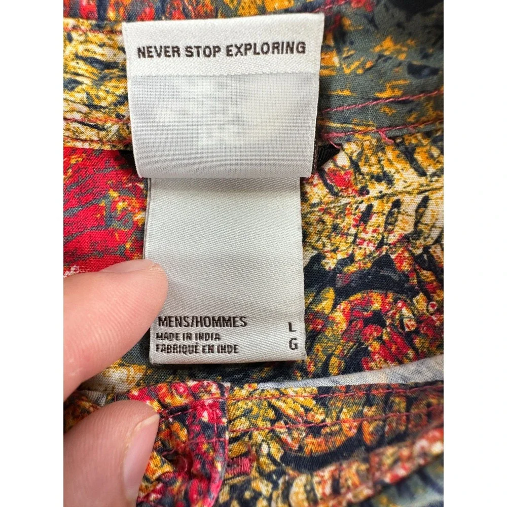 The North Face Baytrail Shirt Mens Large Multi Pattern Standard Fit‎ Button Up